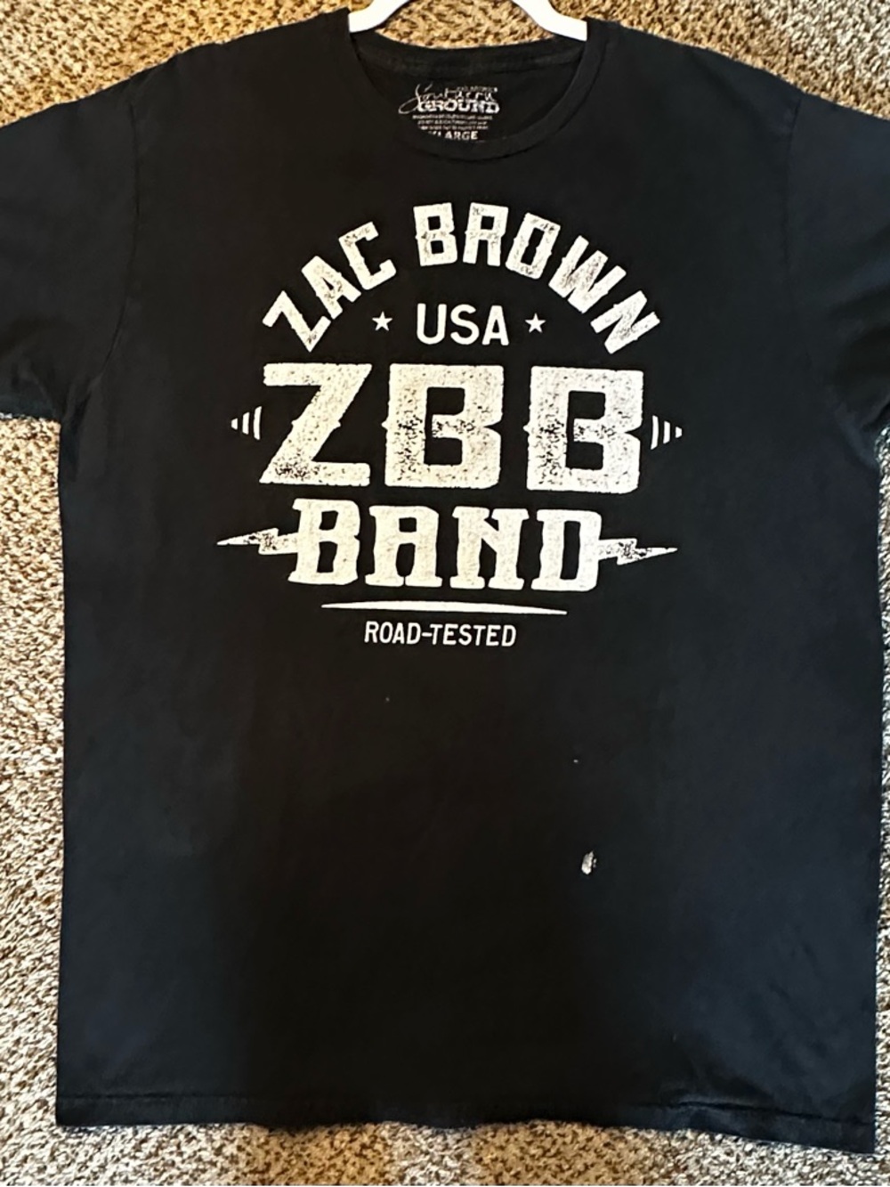 Zac Brown Band 2014 tour Graphic Tee - Black with White Print